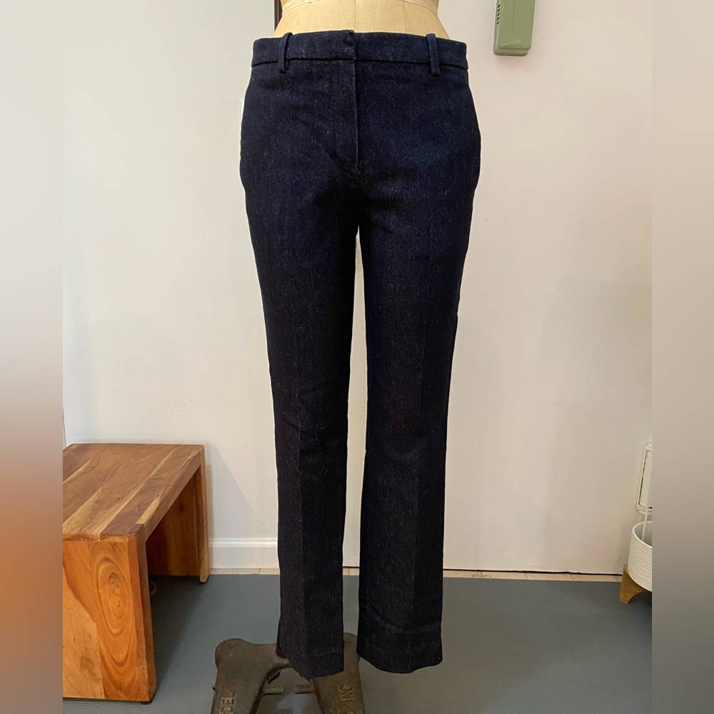 Theory, NWT, stretch denim tailored trousers